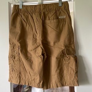 Two Pairs Boys Khaki Shorts.  Size 12/Medium.  Lucky Brand.  One NWT.